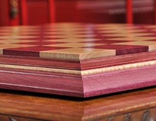 Home is where the (Purple)heart is! 7 Purpleheart chessboard