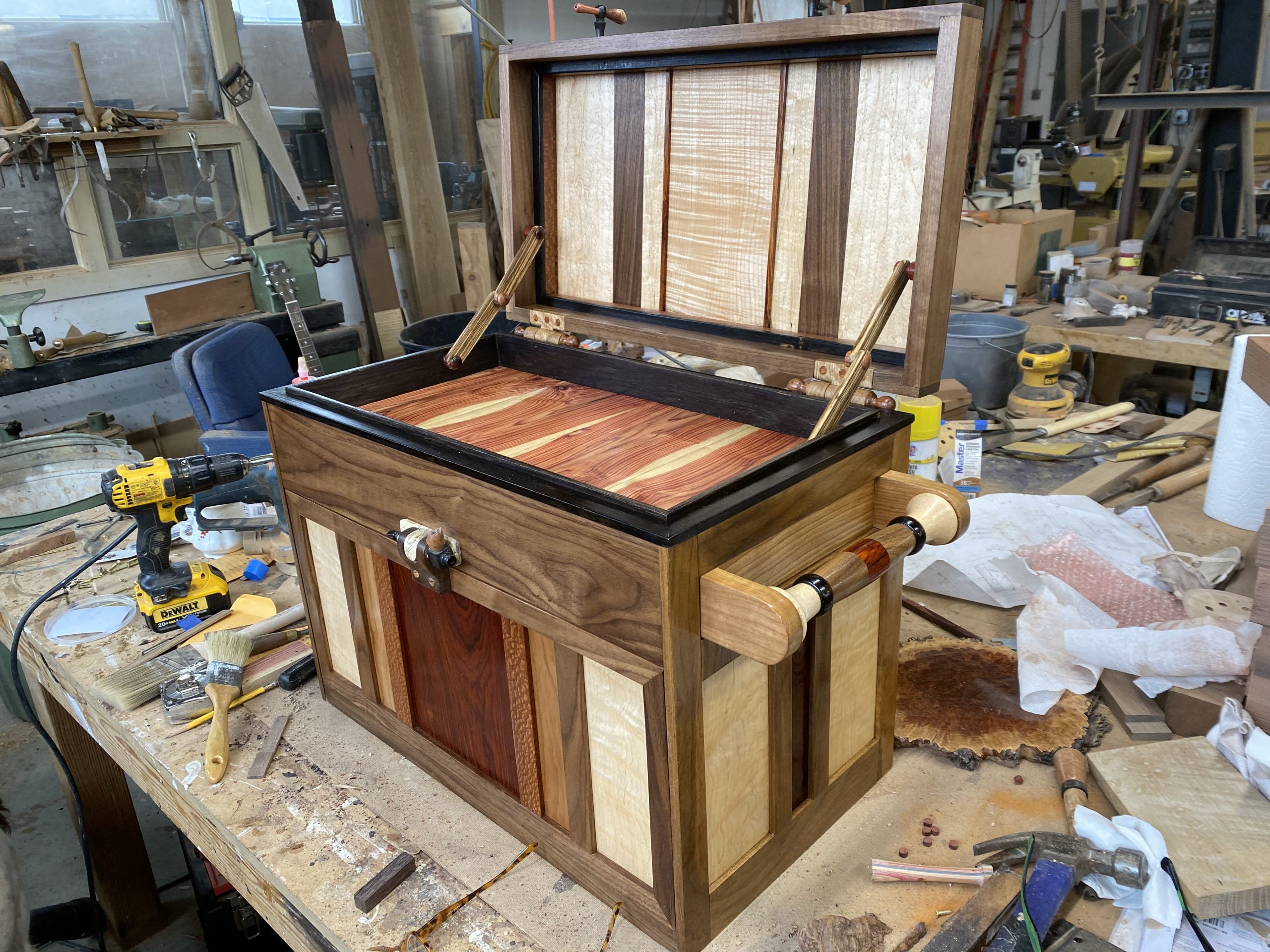 Exotic Lumber Chest Tom Guelcher • Rare Woods USA
