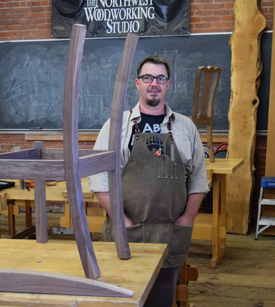 Edition #4 - Brian Noel 41 in class at Northwest woodworking school in portland with gary rogowski.
