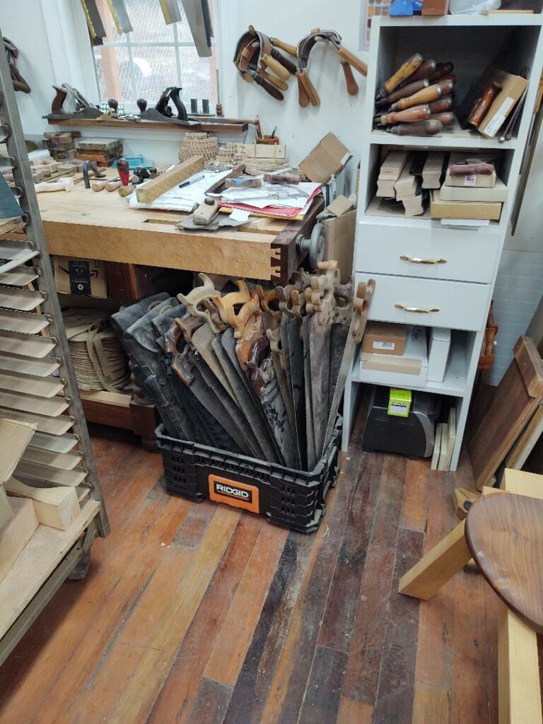 Edition #4 - Brian Noel 42 saws awaiting restoration.