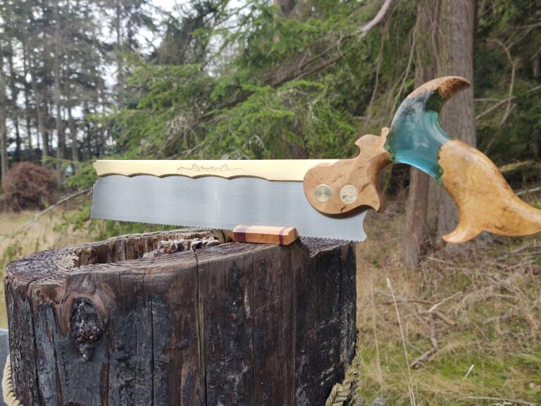 Edition #4 - Brian Noel 33 waterfall epoxy saw handle