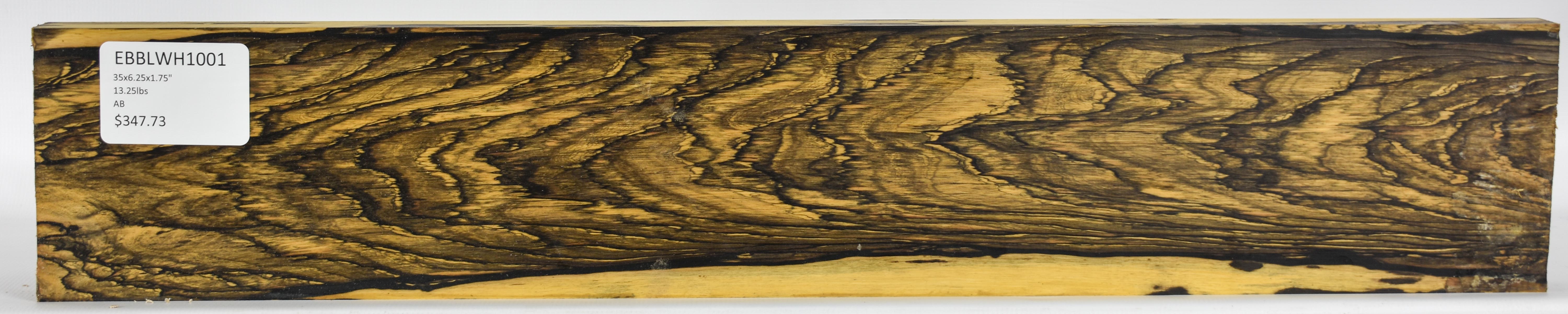 Ebony Black & White Lumber For Sale • Rare Woods USA