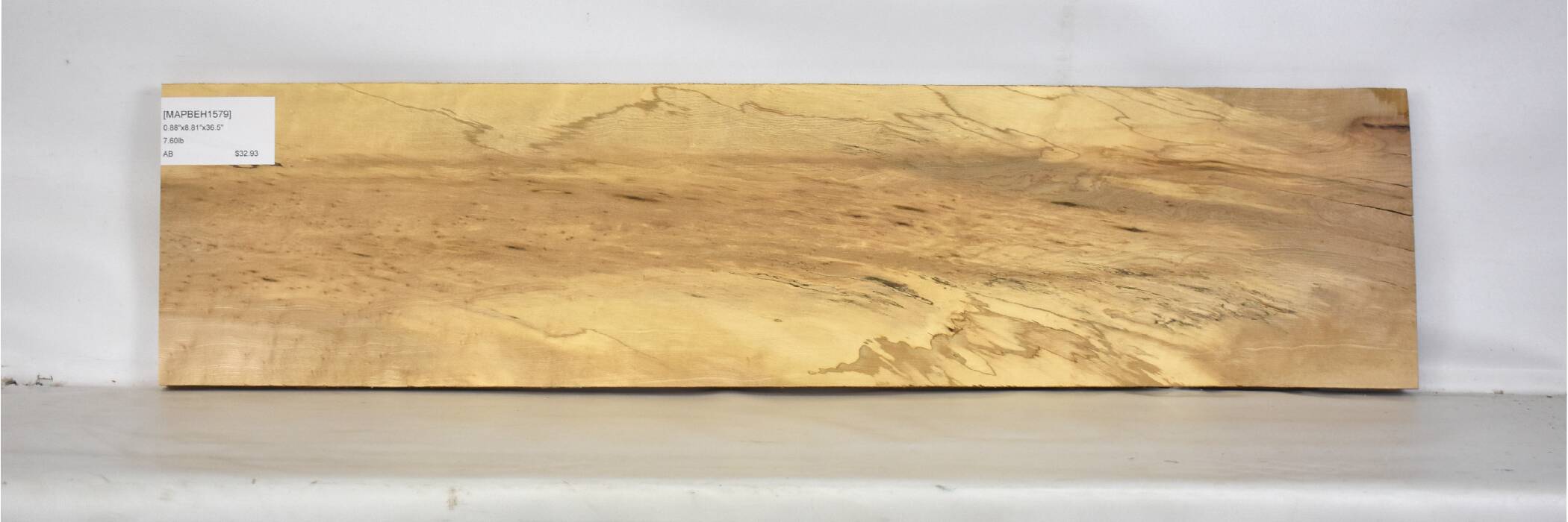 Exotic Wood Zone Birdseye Maple Thin Lumber - 3-Pack, 3/8x2x16 Inch Wood Blanks For Crafting, Inlaying, Model Making